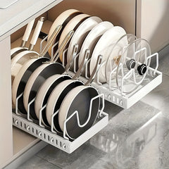 8-Tier Pull-Out Kitchen Cabinet Organizer Rack