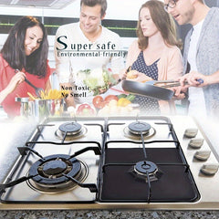 4pcs Non-Slip Oilproof Gas Stove Burner Covers