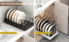 8-Tier Pull-Out Kitchen Cabinet Organizer Rack
