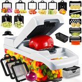 22-in-1 Vegetable Chopper Multifunctional Fruit Slicer with Container
