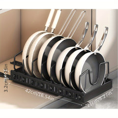 8-Tier Pull-Out Kitchen Cabinet Organizer Rack