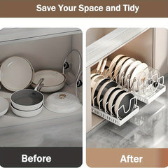 8-Tier Pull-Out Kitchen Cabinet Organizer Rack