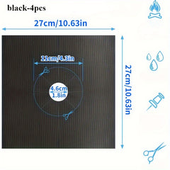 4pcs Non-Slip Oilproof Gas Stove Burner Covers
