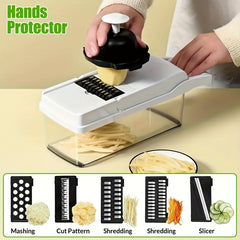 22-in-1 Vegetable Chopper Multifunctional Fruit Slicer with Container