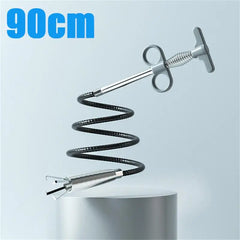 60-300cm Sewer Pipe Unblocker Snake Spring Pipe Dredging Drain Cleaner Kitchen Bathroom Sewer Cleaning Tool Kitchen Accessories