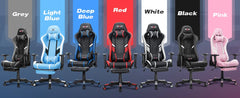 Gaming Chair Massage Ergonomic PU High Back Office Chair