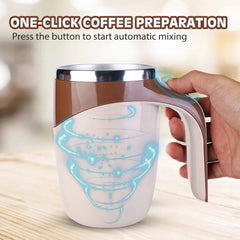Automatic Magnetic Stirring Mug Rechargeable Coffee and Milkshake Mixer