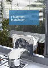 6/7 Inch Inline Exhaust Fan Ventilator Pipe for Bathroom Kitchen