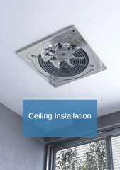 6/7 Inch Inline Exhaust Fan Ventilator Pipe for Bathroom Kitchen