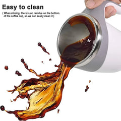 Automatic Magnetic Stirring Mug Rechargeable Coffee and Milkshake Mixer
