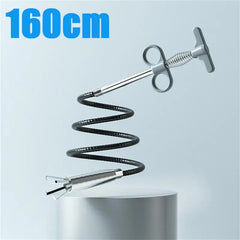 60-300cm Sewer Pipe Unblocker Snake Spring Pipe Dredging Drain Cleaner Kitchen Bathroom Sewer Cleaning Tool Kitchen Accessories