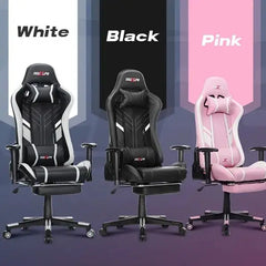 Gaming Chair Massage Ergonomic PU High Back Office Chair
