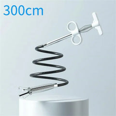 60-300cm Sewer Pipe Unblocker Snake Spring Pipe Dredging Drain Cleaner Kitchen Bathroom Sewer Cleaning Tool Kitchen Accessories