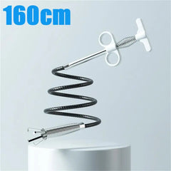 60-300cm Sewer Pipe Unblocker Snake Spring Pipe Dredging Drain Cleaner Kitchen Bathroom Sewer Cleaning Tool Kitchen Accessories