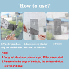 Waterproof Window Screen Repair Tape Anti-Insect Mesh Patch