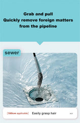 60-300cm Sewer Pipe Unblocker Snake Spring Pipe Dredging Drain Cleaner Kitchen Bathroom Sewer Cleaning Tool Kitchen Accessories