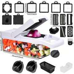 22-in-1 Vegetable Chopper Multifunctional Fruit Slicer with Container