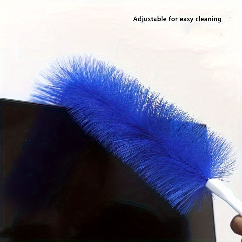 1pc Bendable Microfiber Fan Duster - Washable, Non-Disassembly Cleaning Brush for Efficient Dust Removal