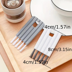 3-in-1 Soft Brush Keyboard Cleaner Kit - Versatile Duster for Electronics, Kitchen & Car Gaps | No Power Needed, Durable Plastic | Ideal for Digital Devices, Keyboard Accessories