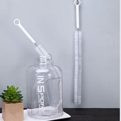 1pc Heavy-Duty Multi-Purpose Cleaning Brush with Sturdy Handle & Plastic Bristles - Narrow Mouth Tube Suitable for Baby Bottles, Cake Molds, Pipettes, Tubes - Kitchen, Bathroom, Outdoor Cleaning