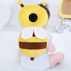 Baby Head Protection Pillow for 0-3 Years - Cute Bee & Bumblebee Design Soft Anti- Collar, Head Guard with Plush-like, Learning to Sit/Stand, Breathable Polyester for & ( to 3 Years)