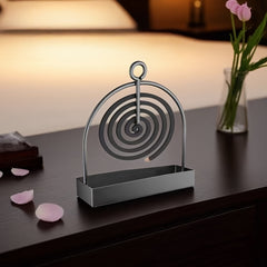 1pc Mosquito Coil Stand, Metal Material, Suitable for Hanging Mosquito Coils or Sandalwood Incense, Applicable to Decorating Living Rooms/Bedrooms and for Outdoor Camping