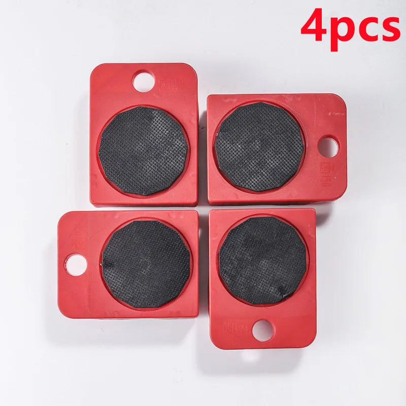 2/4/5pcs Heavy Duty Furniture Lifter Furniture Moving Transport Roller Set Heavy Duty Lifter Transport Tool Mover Roller Wheel