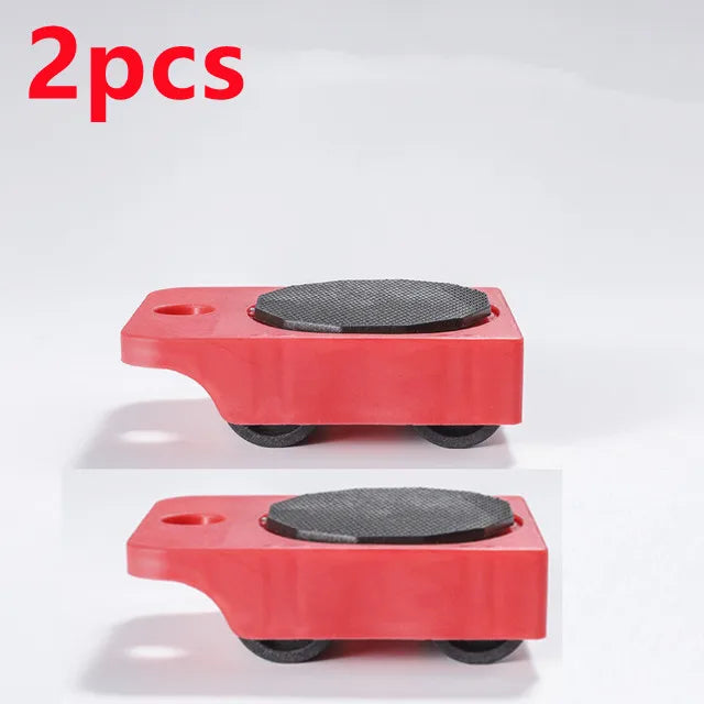 2/4/5pcs Heavy Duty Furniture Lifter Furniture Moving Transport Roller Set Heavy Duty Lifter Transport Tool Mover Roller Wheel