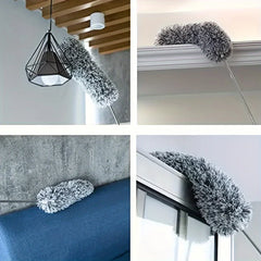 Metal Retractable Duster, Bendable & Washable. For Ceilings, Cars, Furniture. Adjustable Height, Reusable Tool.
