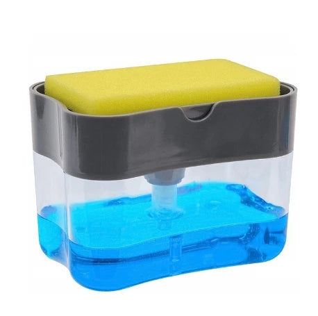 Washing Detergent Press Cleaning Pot Brush Kitchen Style Automatic Liquid Dispenser Dishwashing Brush Pot Tool Soap Dispenser