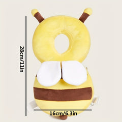 Baby Head Protection Pillow for 0-3 Years - Cute Bee & Bumblebee Design Soft Anti- Collar, Head Guard with Plush-like, Learning to Sit/Stand, Breathable Polyester for & ( to 3 Years)